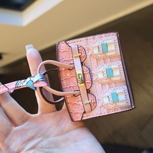 Mini Birkin Bag Charm - Pink